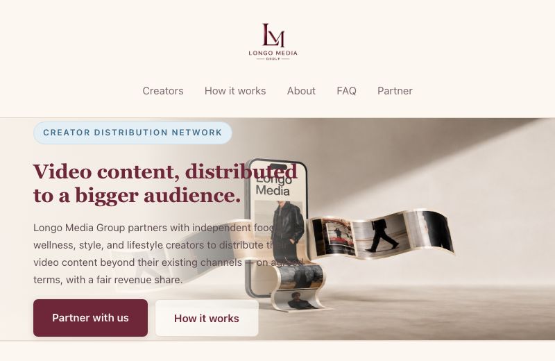 Longo Media Group website